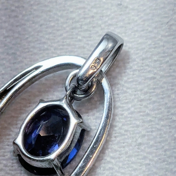Iolite Silver Pendant - Picture 3 of 4